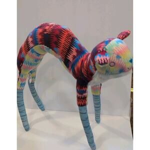 Meow Wolf BEARETT Plush Posable Legs Rainbow Unique Stuffed Animal Stands